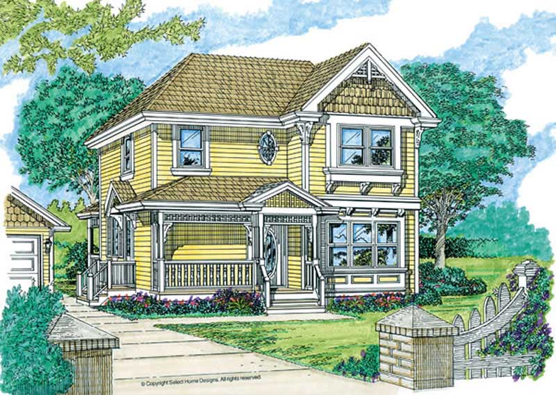 Country home (ThePlanCollection: Plan #167-1189)