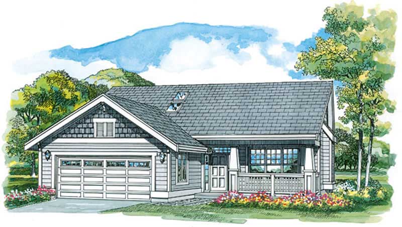 Country home (ThePlanCollection: Plan #167-1232)