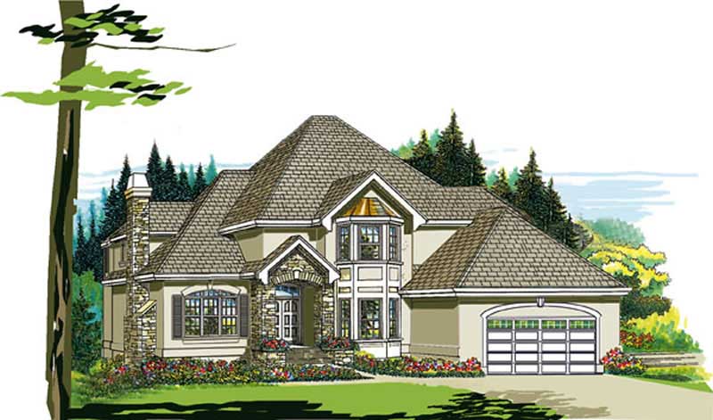 European home (ThePlanCollection: Plan #167-1234)