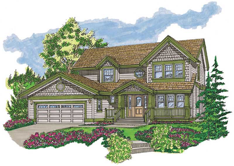 Country home (ThePlanCollection: Plan #167-1236)