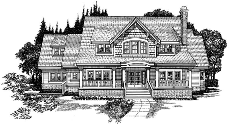 Country home (ThePlanCollection: Plan #167-1319)