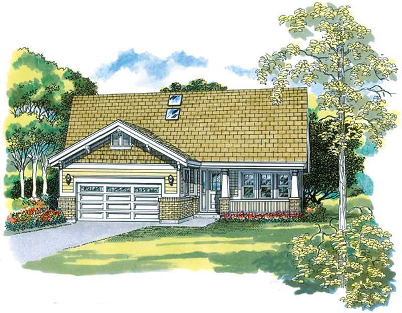 Country home (ThePlanCollection: Plan #167-1324)