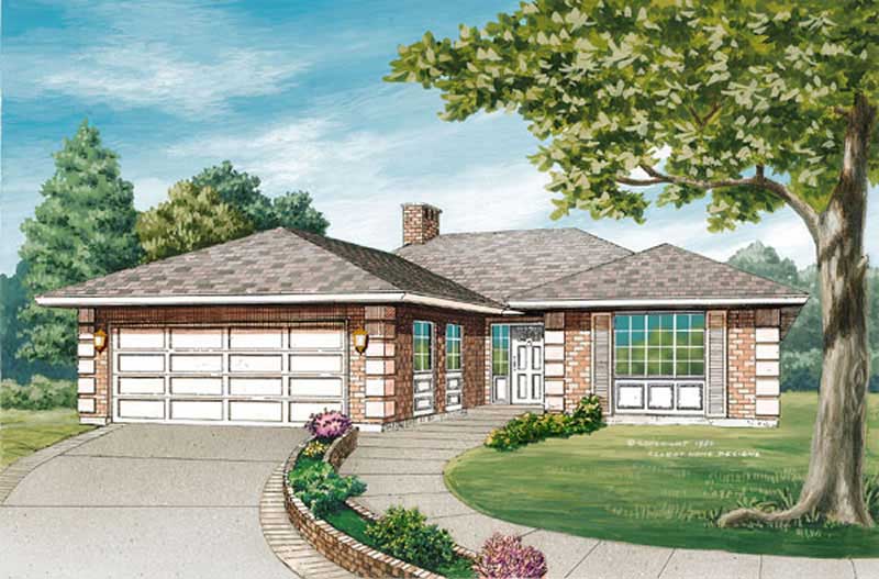 Contemporary home (ThePlanCollection: Plan #167-1327)