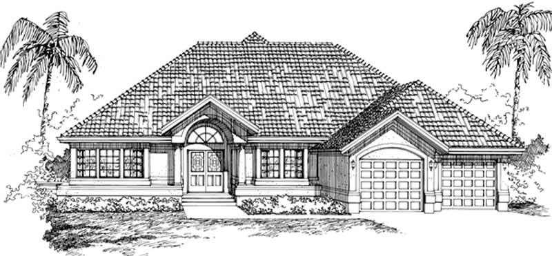 Mediterranean home (ThePlanCollection: Plan #167-1336)