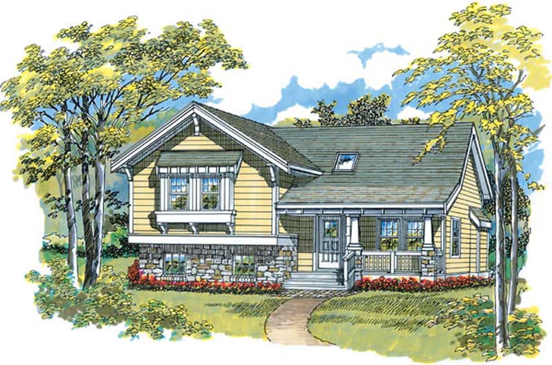 Ranch home (ThePlanCollection: Plan #167-1344)