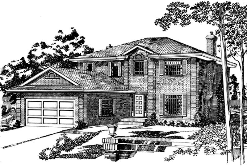 European home (ThePlanCollection: Plan #167-1352)
