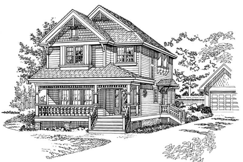 Country home (ThePlanCollection: Plan #167-1369)
