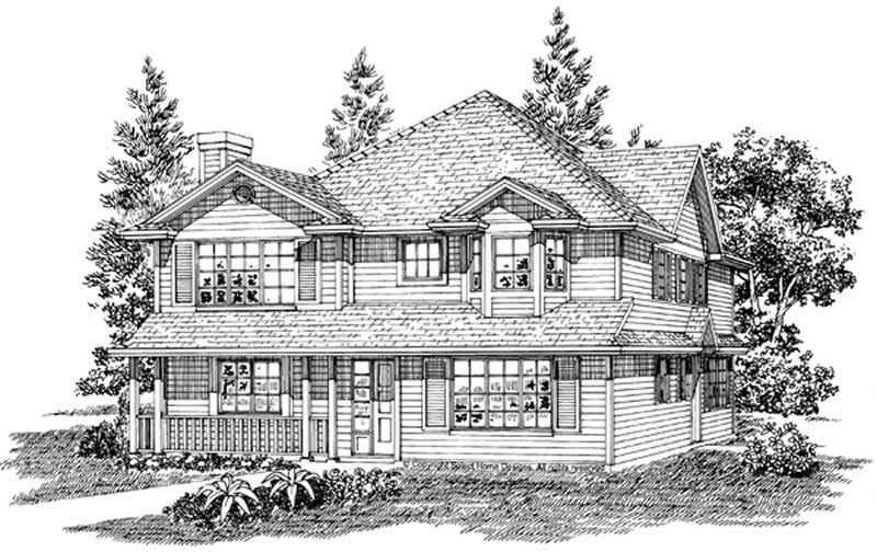 Country home (ThePlanCollection: Plan #167-1371)