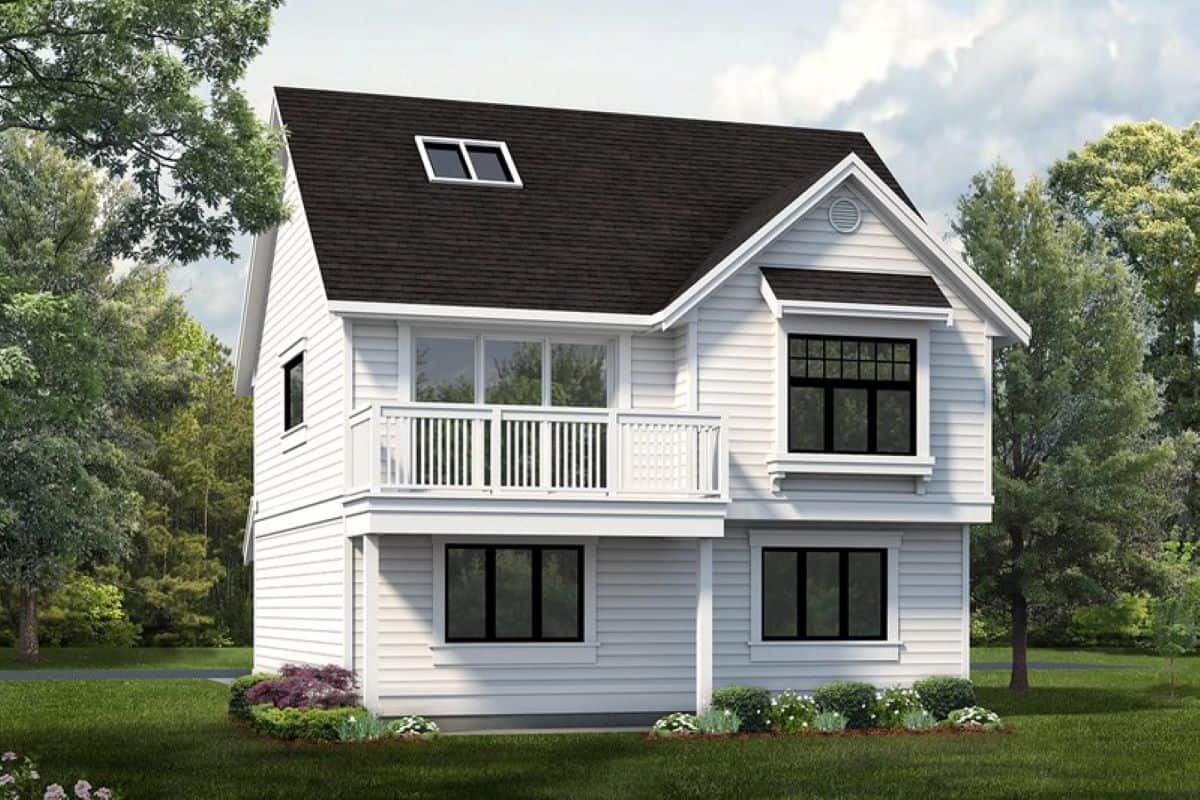 Garage with Apartment (The Plan Collection: House Plan #167-1395)
