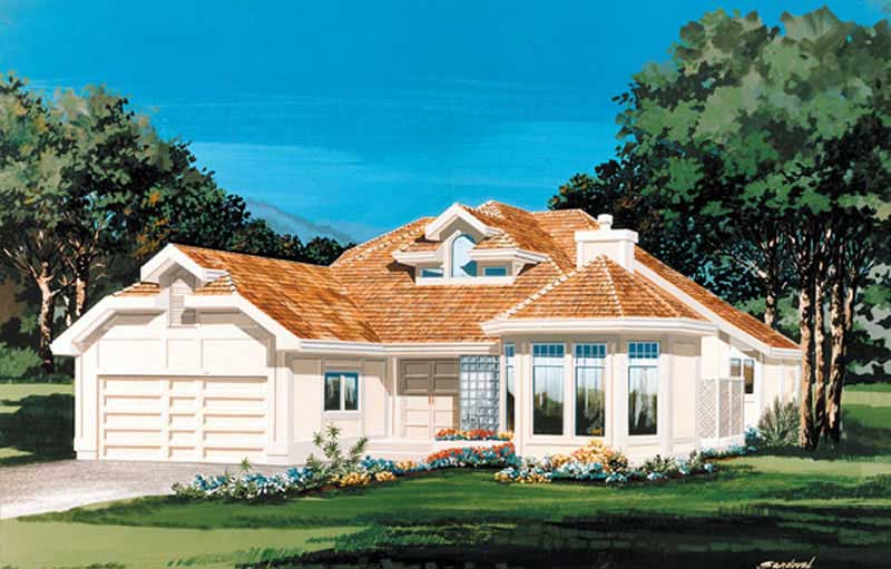 Contemporary home (ThePlanCollection: Plan #167-1408)