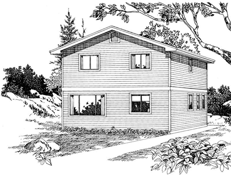 Coastal home (ThePlanCollection: Plan #167-1417)