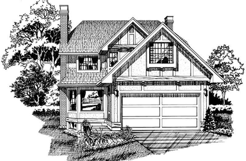 Tudor home (ThePlanCollection: Plan #167-1422)