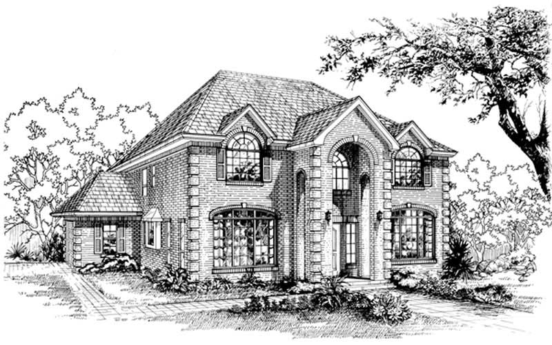 Colonial home (ThePlanCollection: Plan #167-1423)