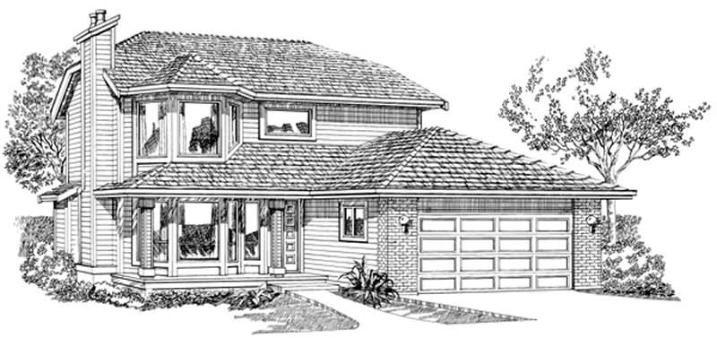 Contemporary home (ThePlanCollection: Plan #167-1425)