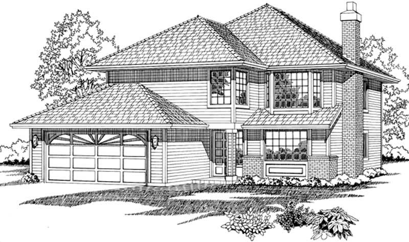 Contemporary home (ThePlanCollection: Plan #167-1427)