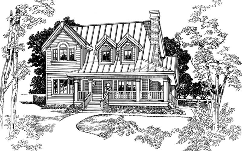 Country home (ThePlanCollection: Plan #167-1432)