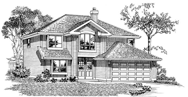 Contemporary home (ThePlanCollection: Plan #167-1437)