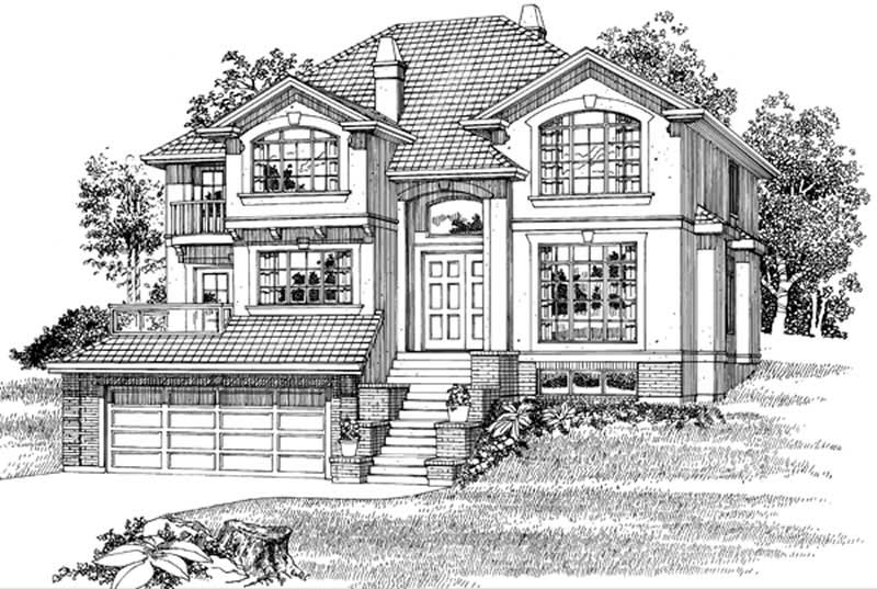 European home (ThePlanCollection: Plan #167-1487)