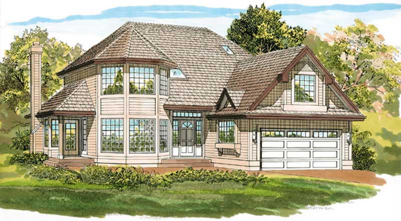 Contemporary home (ThePlanCollection: Plan #167-1495)