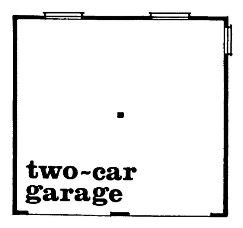 Floor Plan First Story of Garage Plan #167-1502