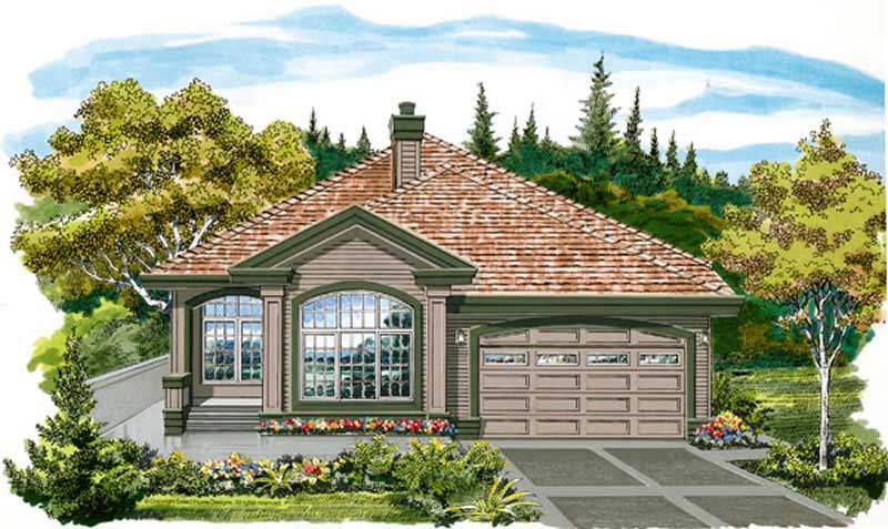 Contemporary home (ThePlanCollection: Plan #167-1506)