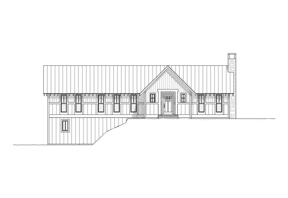Home Plan Front Elevation of this 3-Bedroom,2208 Sq Ft Plan -168-1001