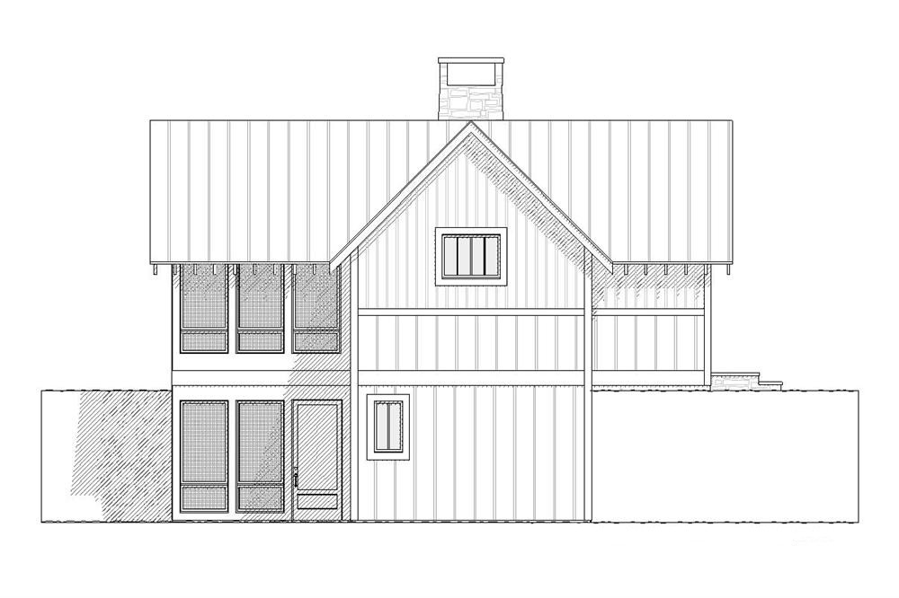 Home Plan Left Elevation of this 3-Bedroom,2208 Sq Ft Plan -168-1001