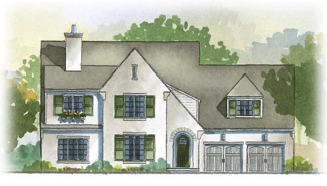 European home (ThePlanCollection: Plan #168-1005)