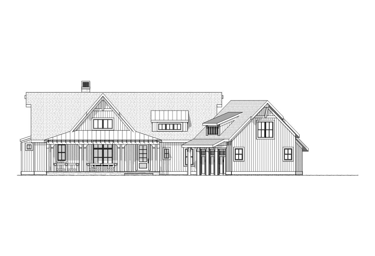 Home Plan Front Elevation of this 4-Bedroom,4759 Sq Ft Plan -168-1035