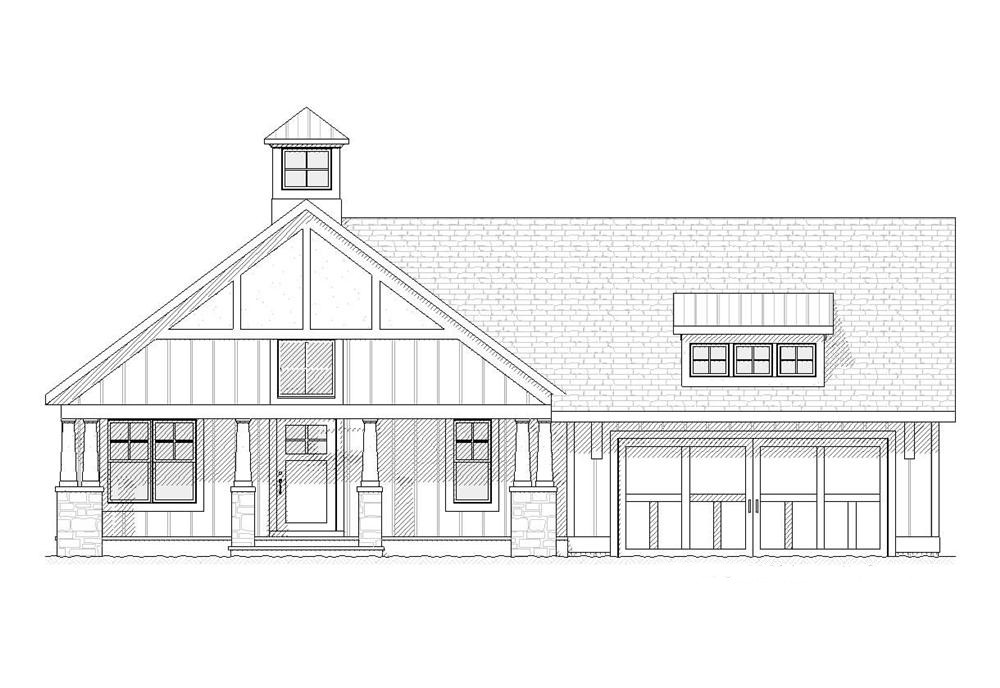 Home Plan Front Elevation of this 3-Bedroom,2425 Sq Ft Plan -168-1049