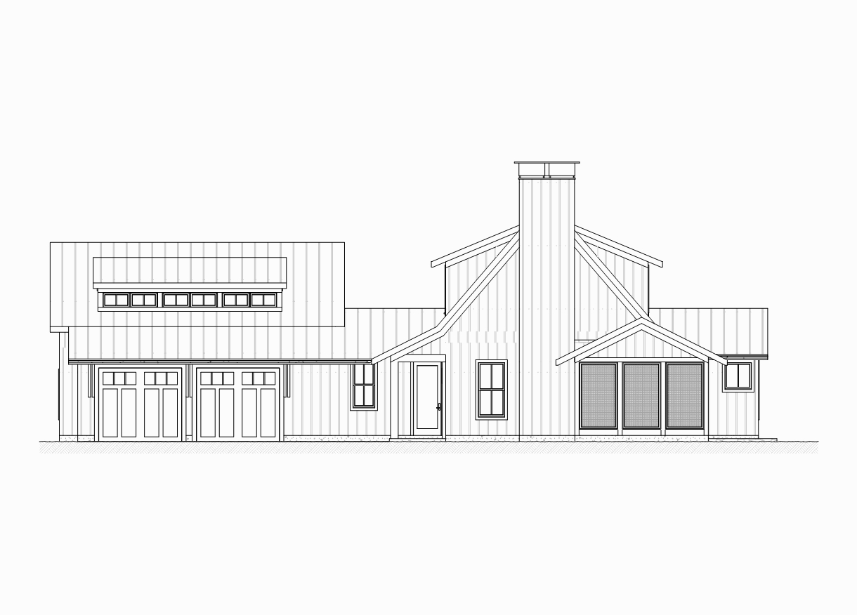 Home Plan Right Elevation of this 3-Bedroom,2218 Sq Ft Plan -168-1065