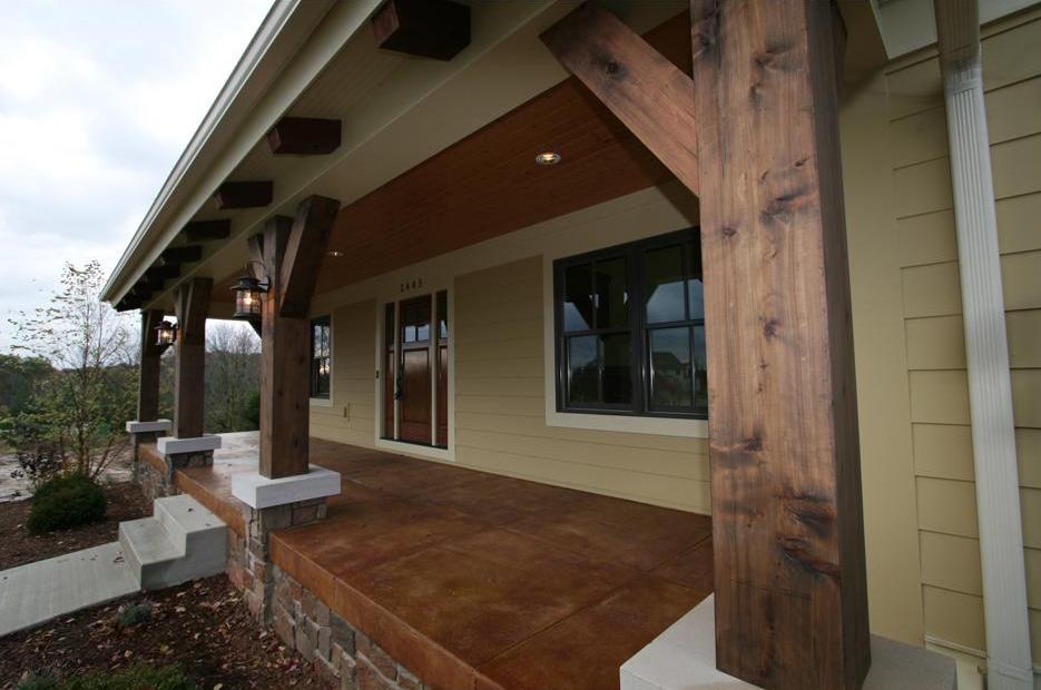Porch Side View of this 3-Bedroom,2456 Sq Ft Plan -2456