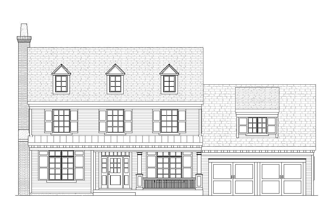 Home Plan Front Elevation of this 3-Bedroom,2758 Sq Ft Plan -168-1072