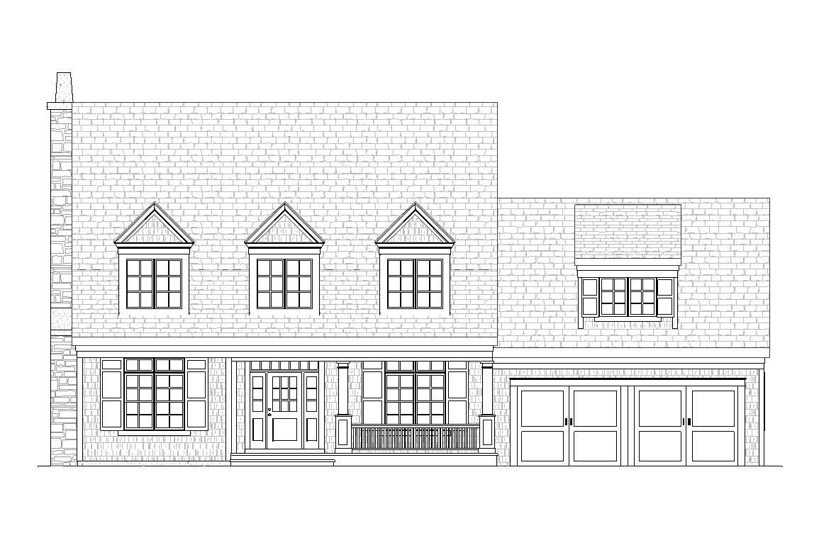 Home Plan Front Elevation of this 3-Bedroom,2862 Sq Ft Plan -168-1087