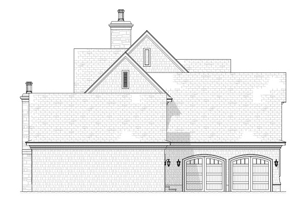 Floor Plan Basement of Country Plan #168-1092