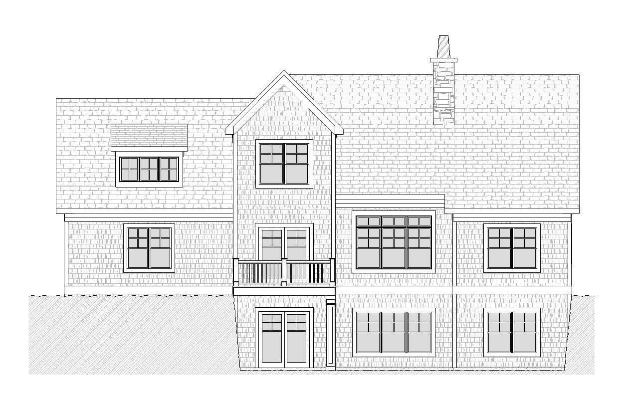 Home Plan Rear Elevation of this 2-Bedroom,2571 Sq Ft Plan -168-1097