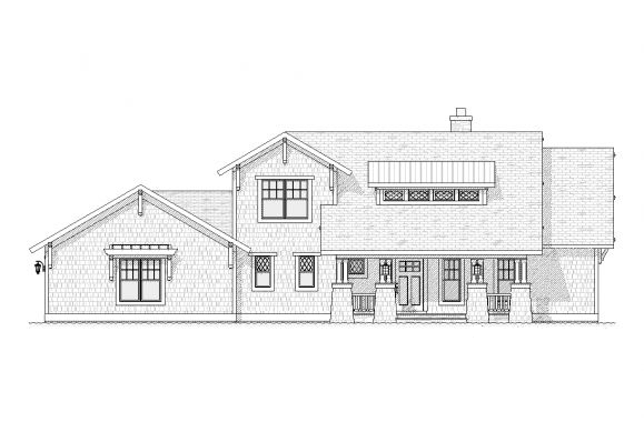 Home Plan Front Elevation of this 4-Bedroom,2609 Sq Ft Plan -168-1099