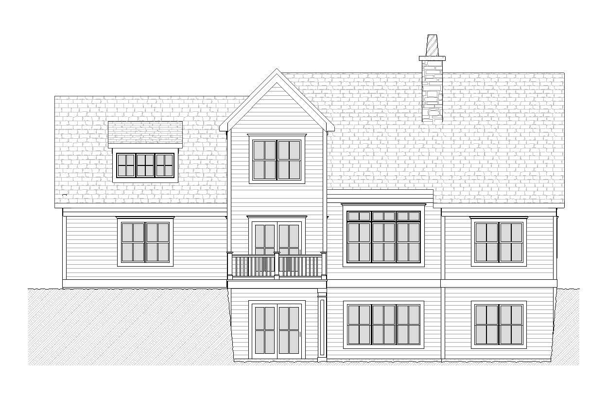 Home Plan Rear Elevation of this 2-Bedroom,2571 Sq Ft Plan -168-1100