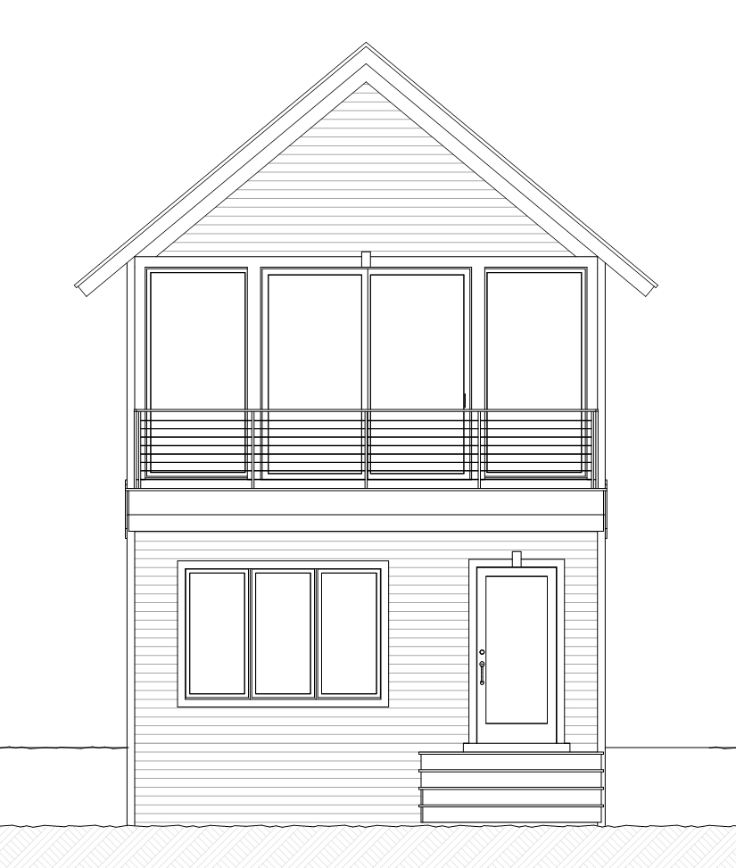 Home Plan Rear Elevation of this 3-Bedroom,2024 Sq Ft Plan -168-1102