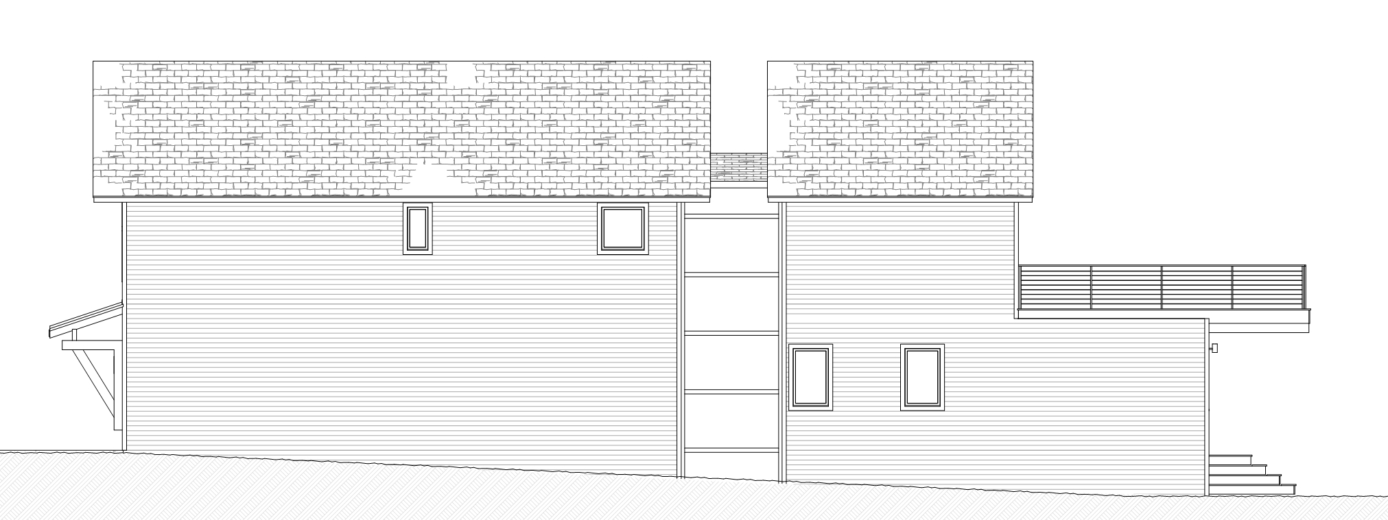 Home Plan Right Elevation of this 3-Bedroom,2024 Sq Ft Plan -168-1102