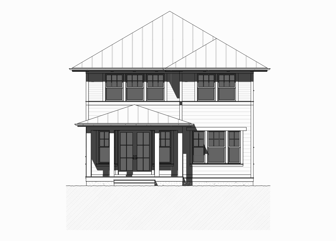 Home Plan Front Elevation of this 4-Bedroom,2401 Sq Ft Plan -168-1113