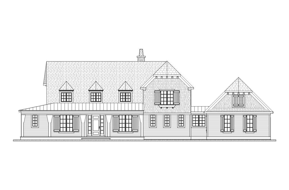 Home Plan Front Elevation of this 3-Bedroom,2368 Sq Ft Plan -168-1114