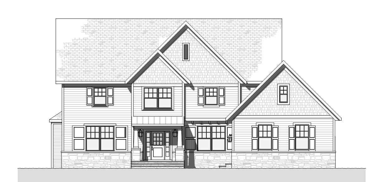 Home Plan Front Elevation of this 4-Bedroom,3294 Sq Ft Plan -168-1116
