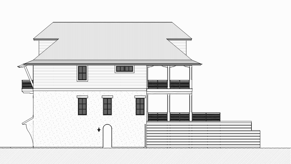 Home Plan Right Elevation of this 4-Bedroom,2810 Sq Ft Plan -168-1117