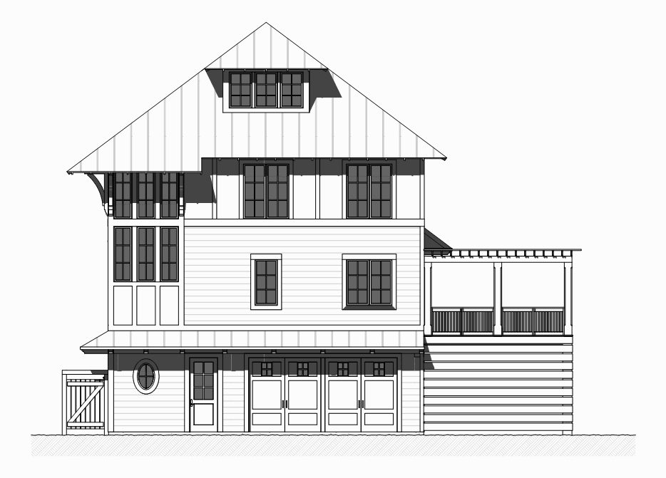 Home Plan Front Elevation of this 5-Bedroom,3331 Sq Ft Plan -168-1121