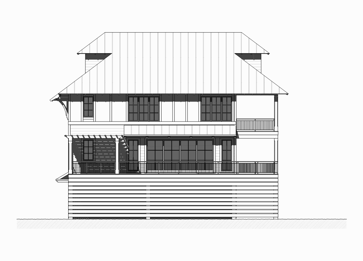 Home Plan Right Elevation of this 5-Bedroom,3331 Sq Ft Plan -168-1121