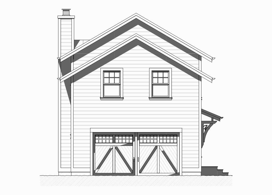 Home Plan Rear Elevation of this 3-Bedroom,1929 Sq Ft Plan -168-1122