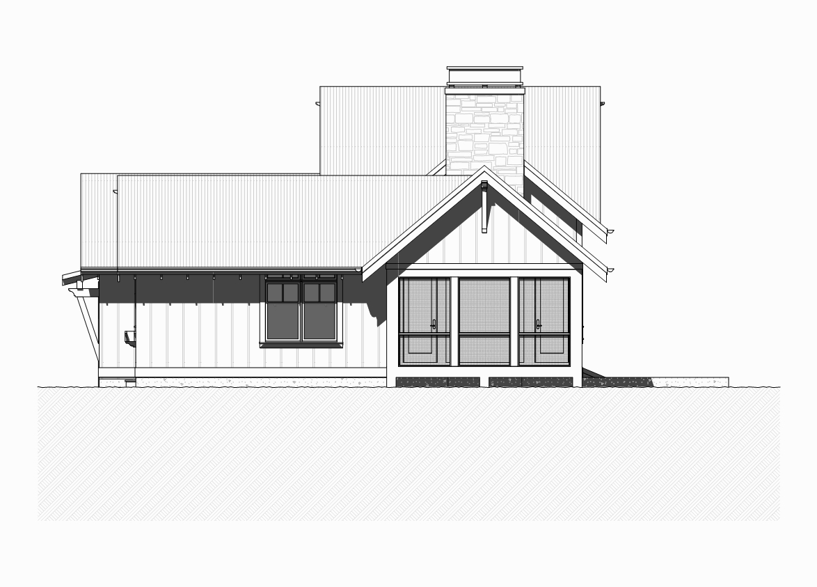 Home Plan Right Elevation of this 3-Bedroom,2379 Sq Ft Plan -168-1124