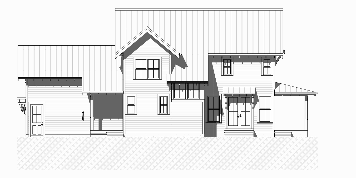Home Plan Left Elevation of this 3-Bedroom,2153 Sq Ft Plan -168-1125