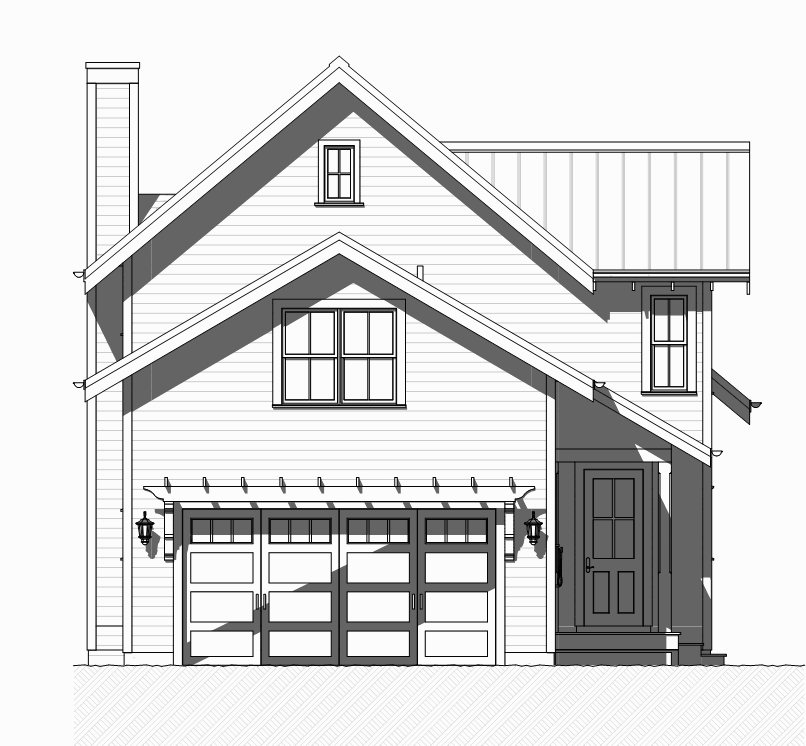 Home Plan Rear Elevation of this 3-Bedroom,2153 Sq Ft Plan -168-1125